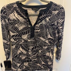 Brooks Brothers Palm Print Blouse